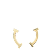 Tiffany & Co T Smile Earrings 18k Yellow Gold