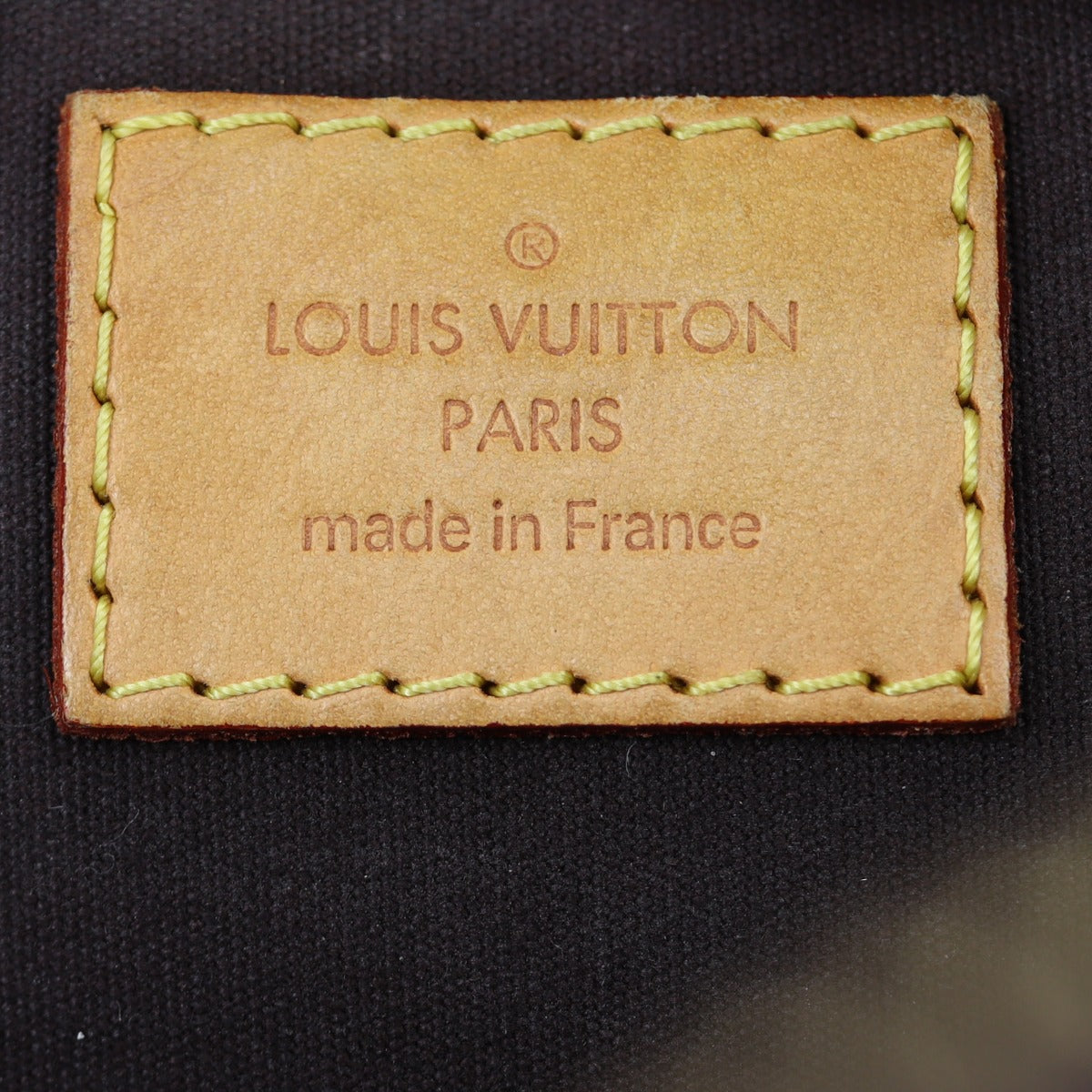 Louis Vuitton Alma BB Monogram Vernis Interior Stamp
