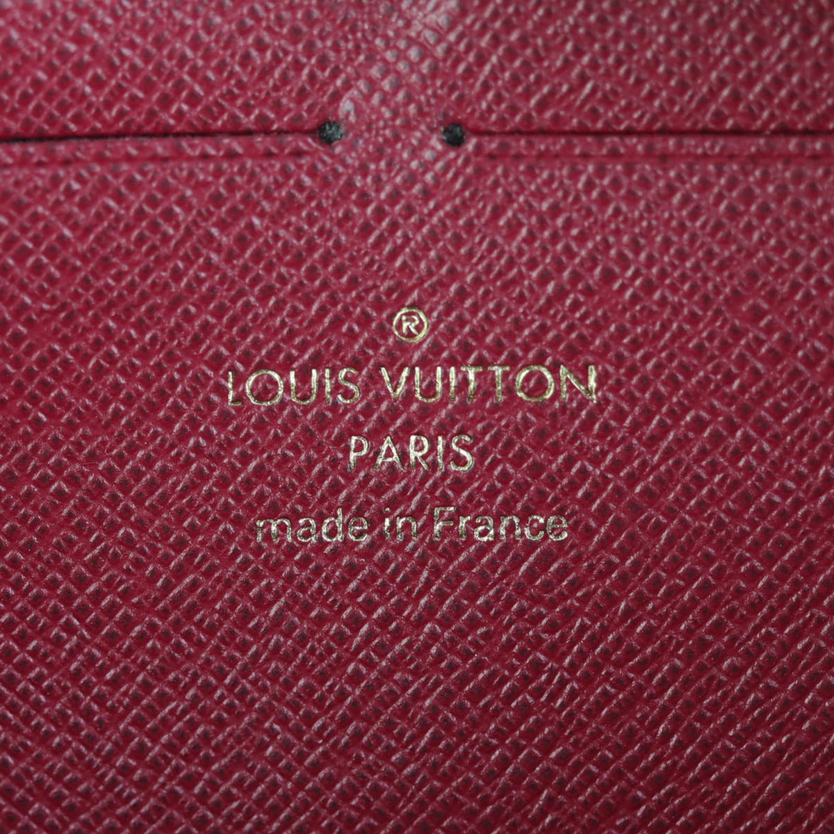 Louis Vuitton Clemence Wallet Monogram Fuchsia Interior Stamp
