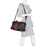 Gucci Vintage Web Boston Bag