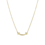 Tiffany & Co T Smile Pendant Mini 18k Yellow Gold