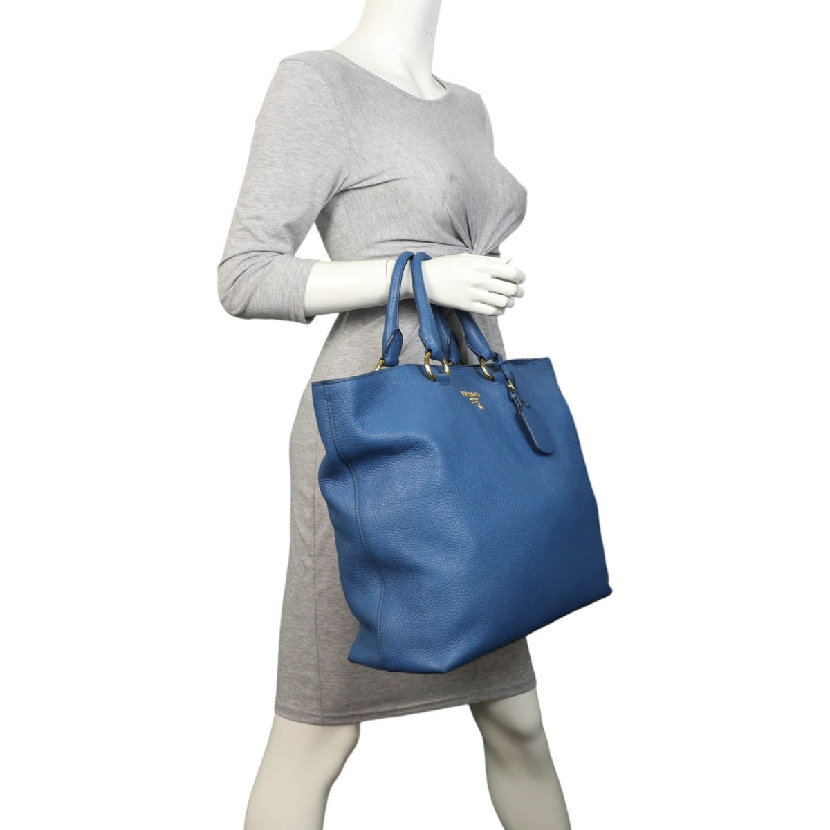 Prada Vitello Daino Shopping Tote
