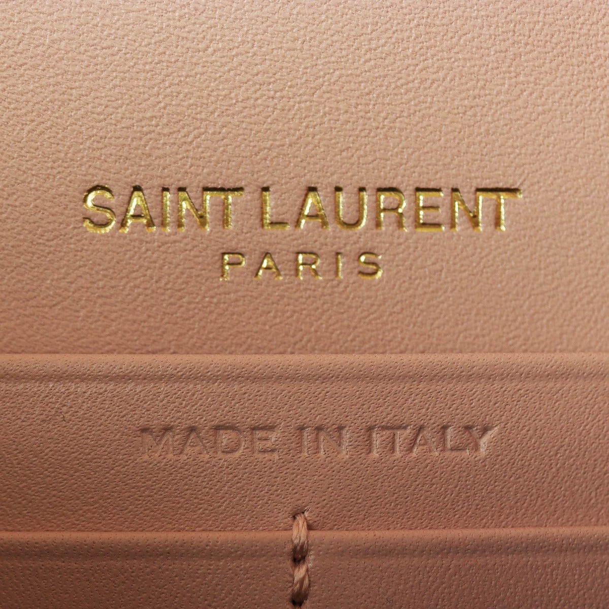 Saint Laurent Kate Tassel Chain Wallet Interior Stamp