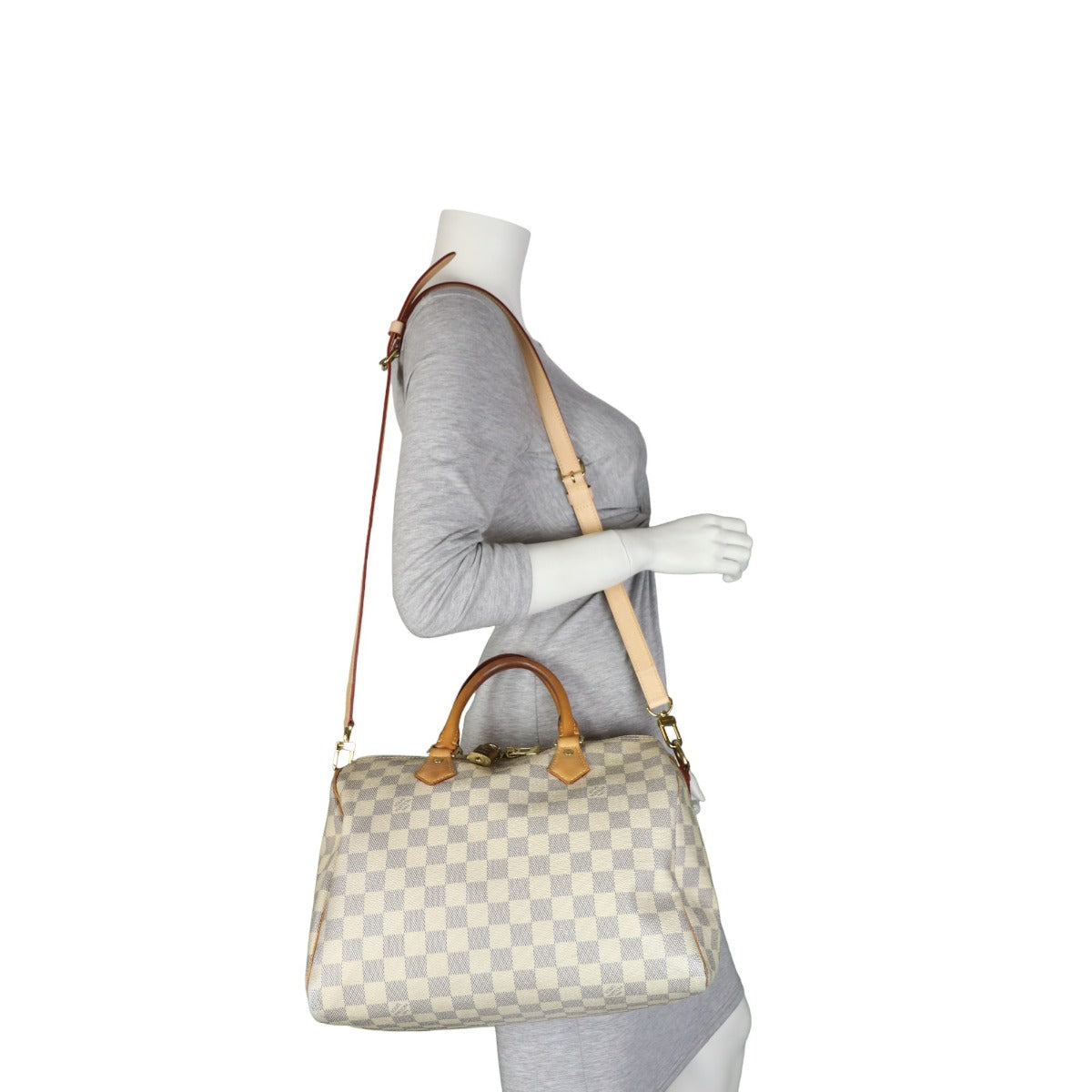 Louis Vuitton Speedy 30 Bandouliere Damier Azur