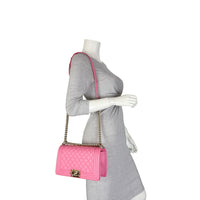 Chanel Boy Old Medium | Pink 26 Series