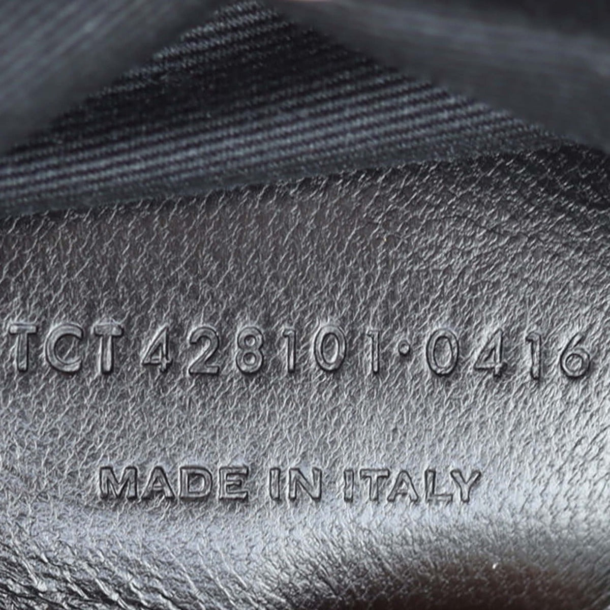 Saint Laurent College Medium Croc-Embossed Nubuck Date Code