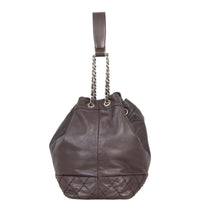 Chanel CC Drawstring Bucket Bag | Chocolate Brown