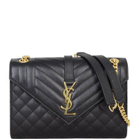 Saint Laurent Monogram Mix Matelasse Envelope Chain Bag Medium