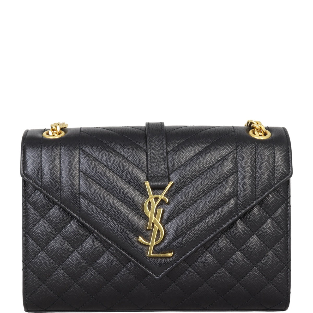 Saint Laurent Monogram Mix Matelasse Envelope Chain Bag Medium