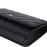 Chanel Classic Wallet on Chain | Black Lambskin