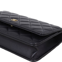 Chanel Classic Wallet on Chain | Black Lambskin