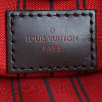Louis Vuitton Neverfull Pochette Damier Ebene Interior Stamp