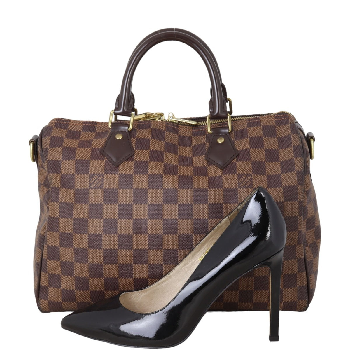 Louis Vuitton Speedy 30 Bandouliere Damier Ebene