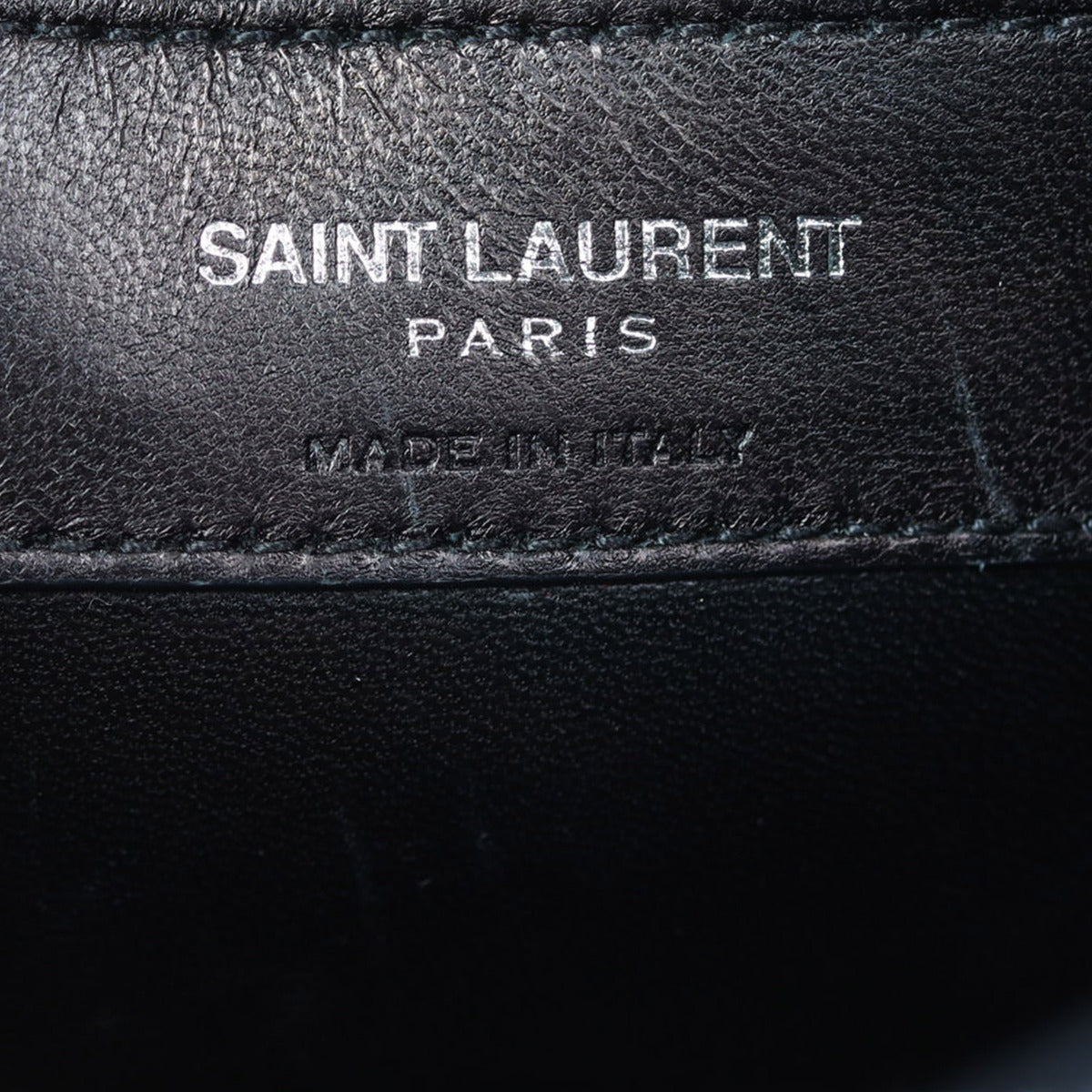 Saint Laurent Kate Tassel Chain Bag Small Interior stamp