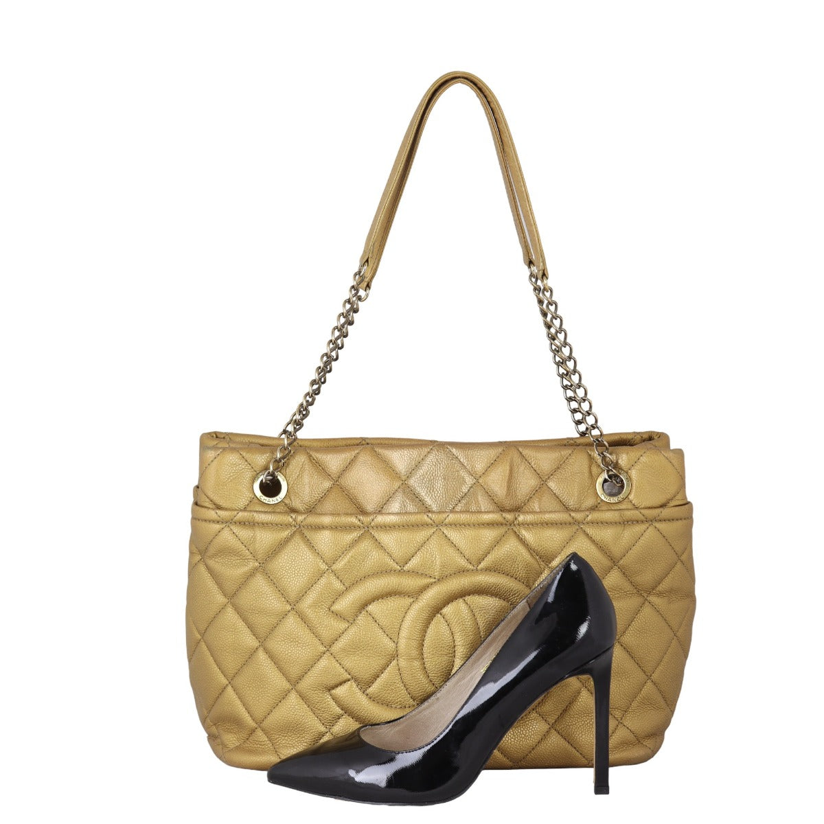 Chanel CC Timeless Shopping Tote | Gold