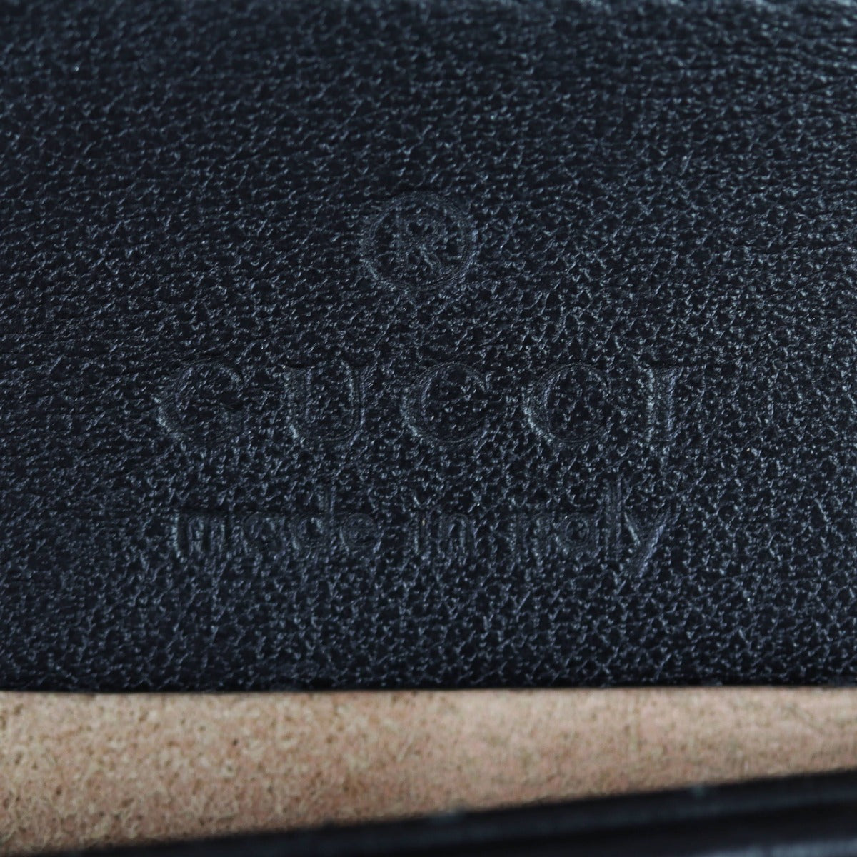 Gucci GG Marmont Top Handle Medium Bag Interior Stamp