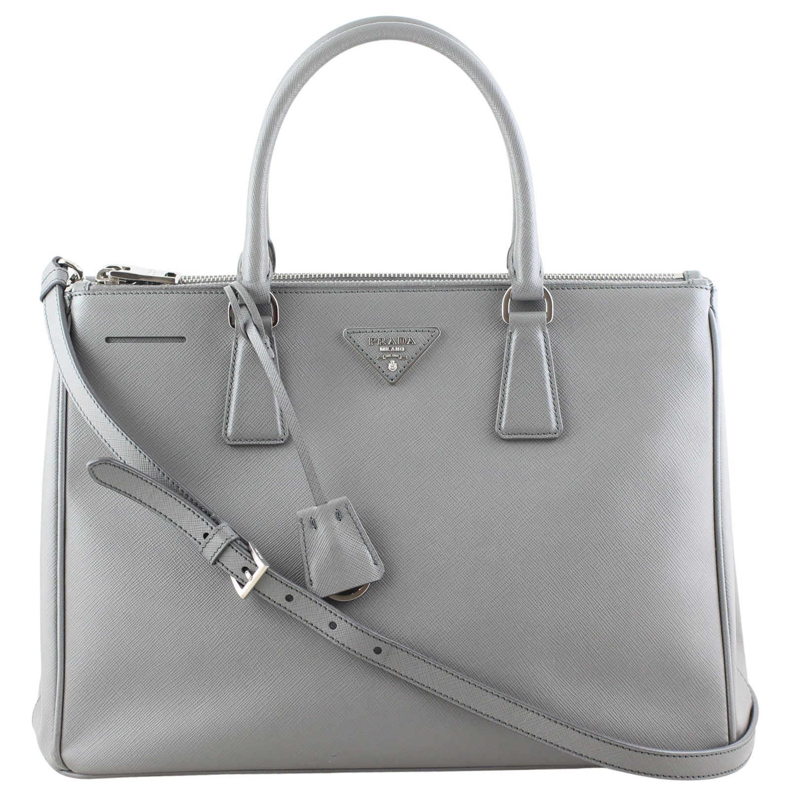 Prada Saffiano Galleria Double-zip Tote Medium Front