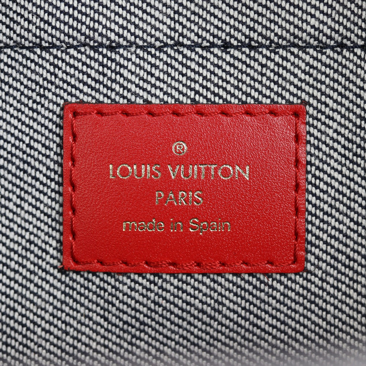 Louis Vuitton Palm Springs Mini Backpack Denim Interior Stamp