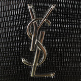 Saint Laurent Sunset Chain Wallet Lizard Embossed Hardware