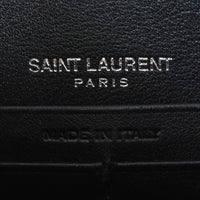 Saint Laurent Sunset Chain Wallet Lizard Embossed Interior Stamp