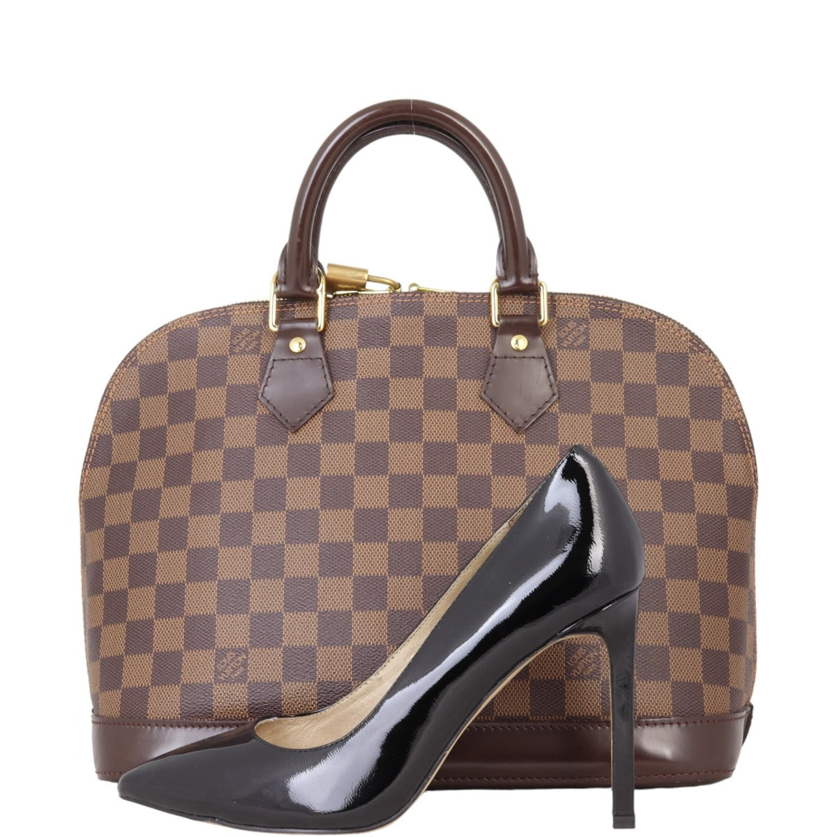 Louis Vuitton Alma PM Damier Ebene | Cowhide Leather