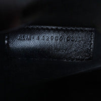 Saint Laurent Sunset Medium Croc-Embossed