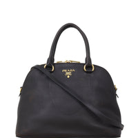 Prada Vitello Daino Dome Zip Tote