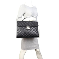 Chanel CC Quilted Briefcase
