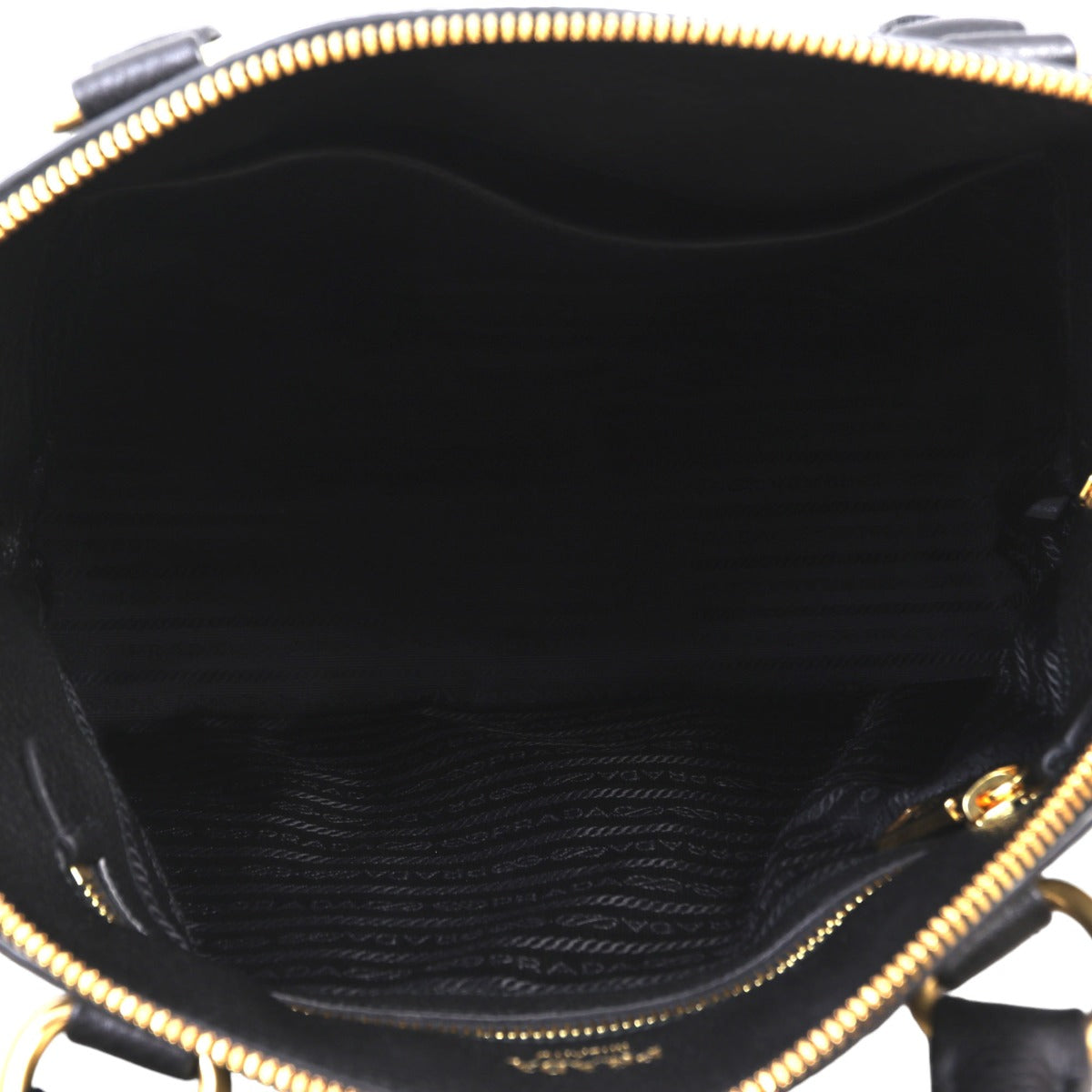 Prada Vitello Daino Dome Zip Tote