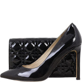 Dior Lady Dior Patent Cannage Pouch