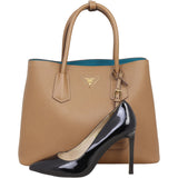 Prada Saffiano Cuir Double Bag Medium