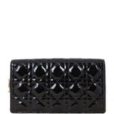 Dior Lady Dior Patent Cannage Pouch