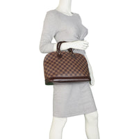 Louis Vuitton Alma PM Damier Ebene | Cowhide Leather