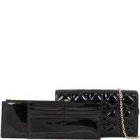 Dior Lady Dior Patent Cannage Pouch