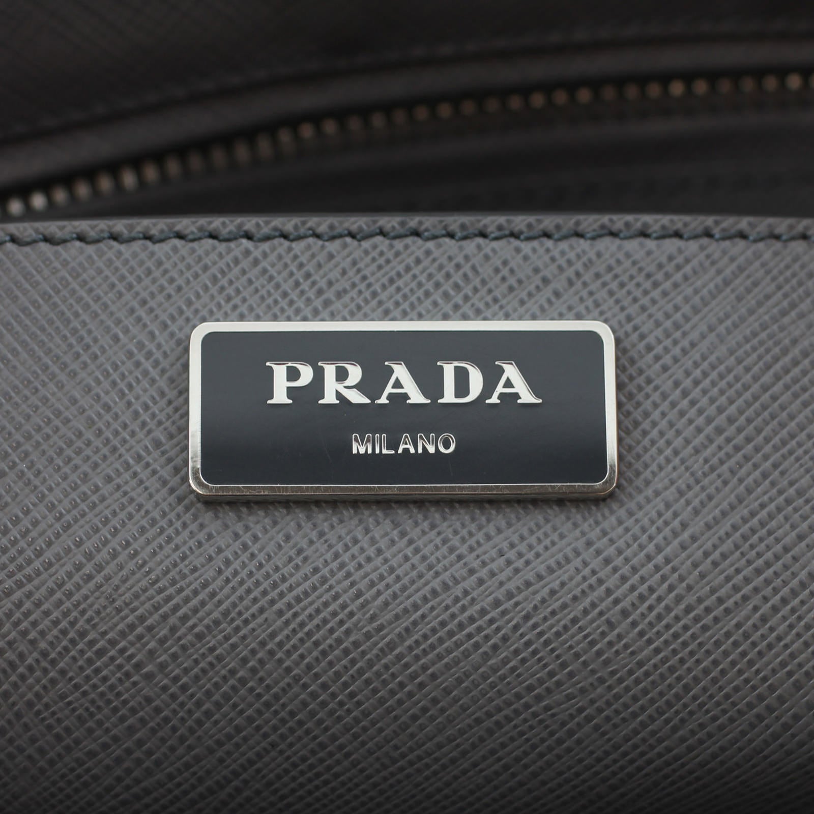 Prada Saffiano Galleria Double-zip Tote Medium Stamp