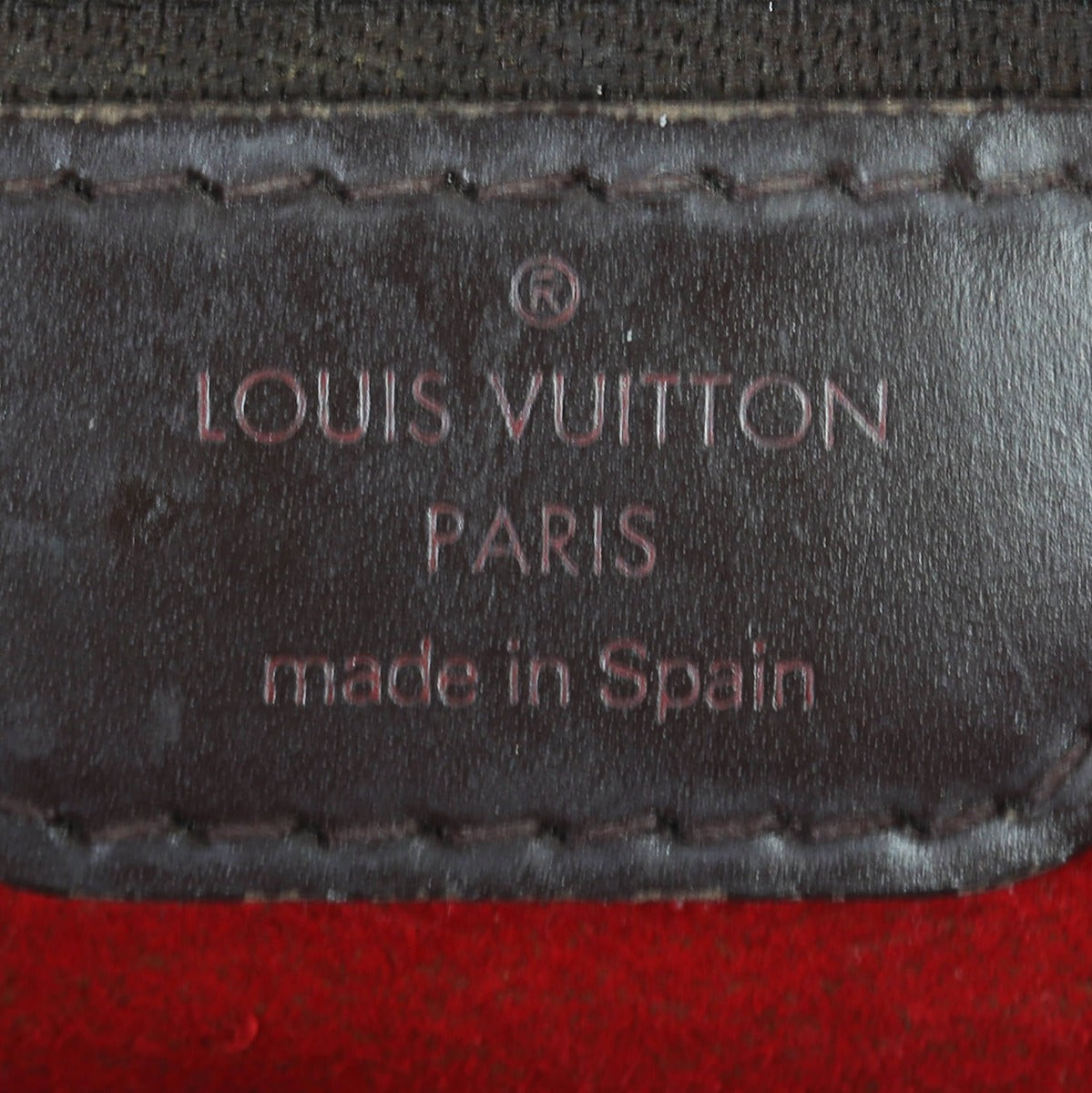Louis Vuitton Hampstead PM Damier Ebene Interior Stamp