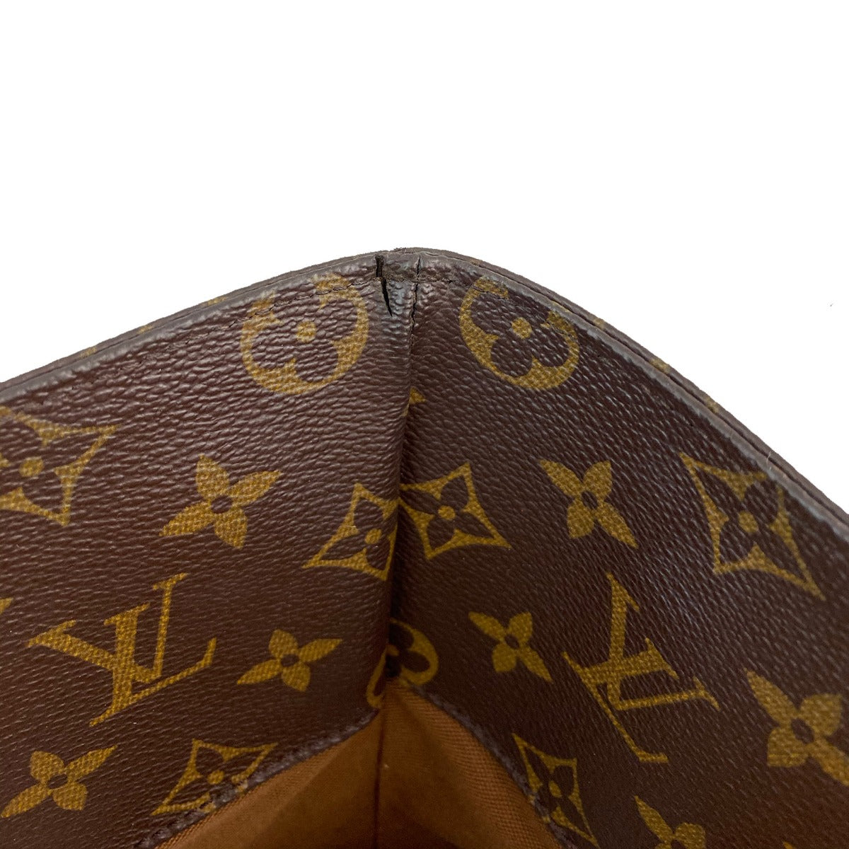 Louis Vuitton Sac Shopping Tote Monogram Interior crack