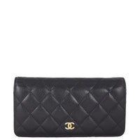 Chanel Classic CC Yen Wallet | Black Diamond