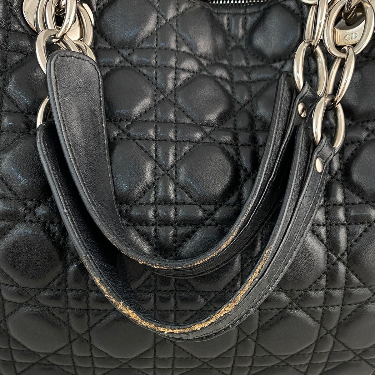 Dior Cannage Soft Shopping Tote Large