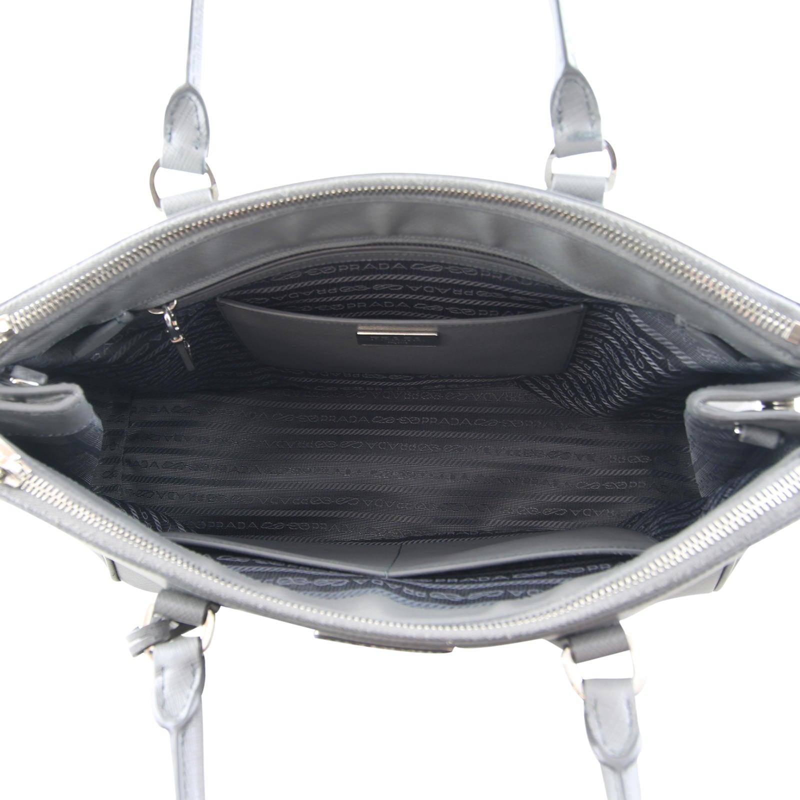 Prada Saffiano Galleria Double-zip Tote Medium Interior