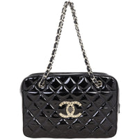 Chanel Brilliant Patent Camera Bag Large | Black