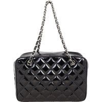 Chanel Brilliant Patent Camera Bag Large | Black