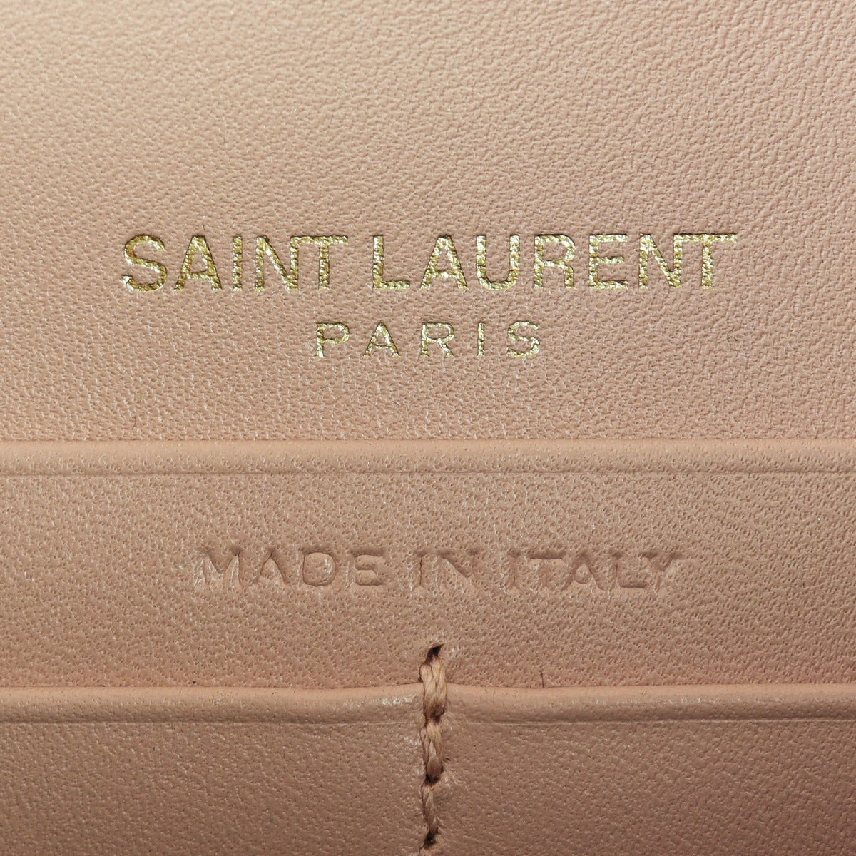 Saint Laurent Kate Tassel Chain Wallet Interior Stamp