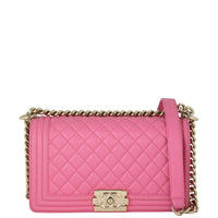Chanel Boy Old Medium | Pink 26 Series
