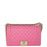Chanel Boy Old Medium | Pink 26 Series