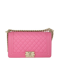 Chanel Boy Old Medium | Pink 26 Series