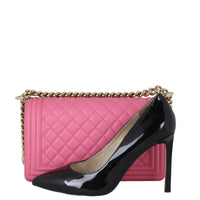 Chanel Boy Old Medium | Pink 26 Series