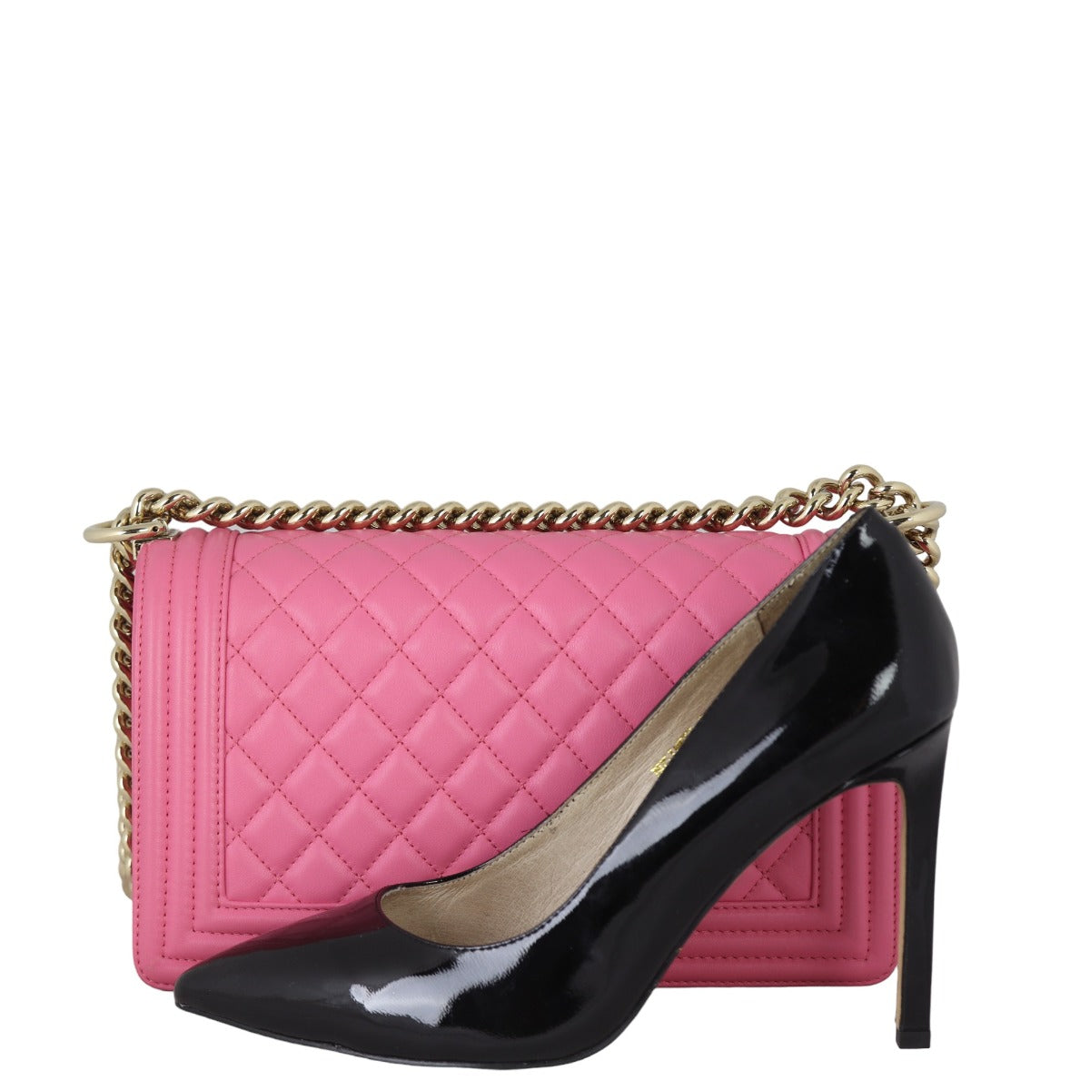 Chanel Boy Old Medium | Pink 26 Series