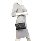 Saint Laurent Monogram Mix Matelasse Envelope Chain Bag Small