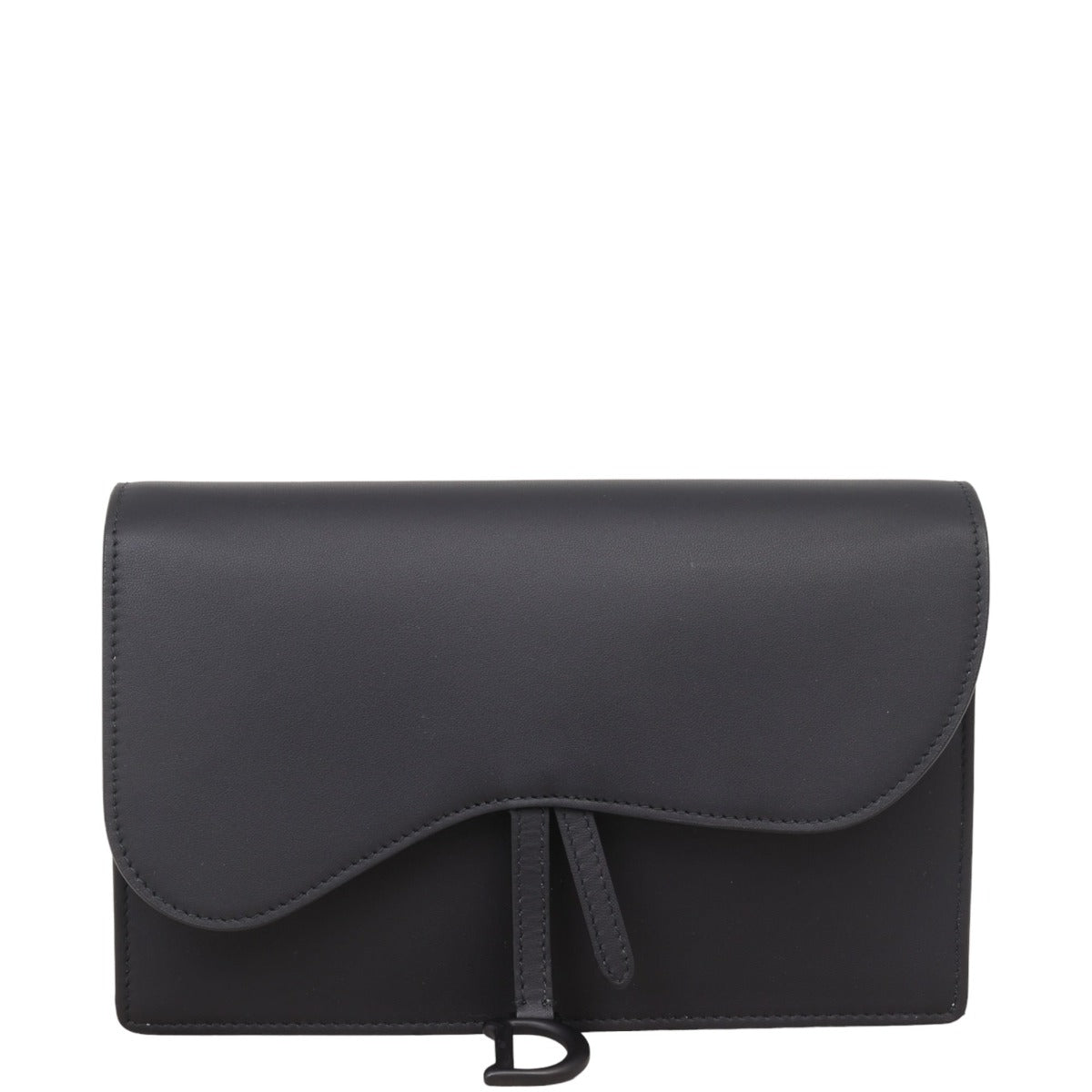 Dior Saddle Pouch Wallet on Chain Ultramatte